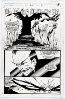 Jae Lee and Jeff Albrecht Namor, the Sub-Mariner #28 Story Page 7 Original Art (Marvel, 1992).