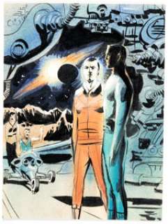 Wally Wood Galaxy Sci-Fi Novel #32 Address: Centauri Paperback Novel Preliminary Cover Original Art (Galaxy Publishing Corp., 1958). | Heritage