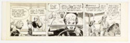 Alex Toth (as Mike Arens) Roy Rogers Daily Comic Strip Original Art dated 12-30-60 (King Features Syndicate, 1960).