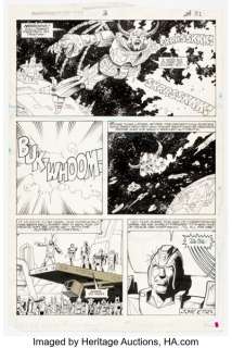 Don Perlin, Ian Akin, and Brian Garvey Transformers: The Movie #3 Unicron Story Page 24 Original Art (Marvel, 1987).