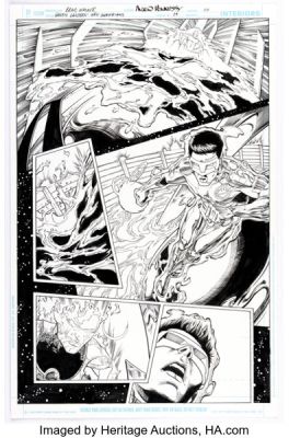 Brad Walker and Andrew Hennessy Green Lantern: New Guardians #29 Story Page 10 Original Art (DC, 2014).