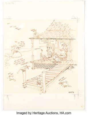 George Booth The New Yorker Cartoon Illustration Original Art (New Yorker, 1978). | Heritage