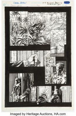 J. J. Birch and Michael Bair Green Arrow #26 Story Page 5 Original Art (DC, 1989).