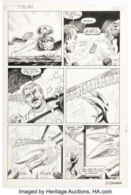 Tom Sutton and Ricardo Villagran Star Trek IV: The Voyage Home Story Page 53 Original Art (DC, 1987). | Heritage