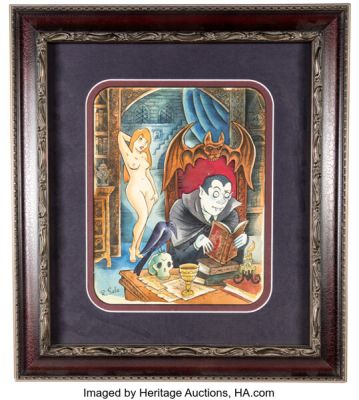 Richard Sala - Dracula and Friend Illustration Original Art (undated). | Heritage