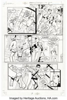 Dean Zachary and Phyllis Novin Batman Chronicles #20 Robin Story Page 3 Original Art (DC, 2000).