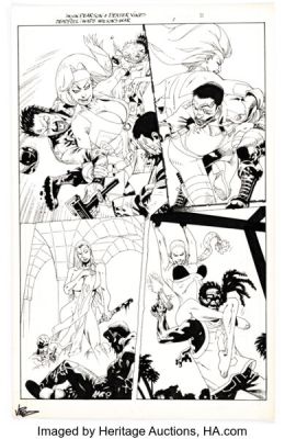 Jason Pearson and Dexter Vines Deadpool: Wade Wilson’s War #1 Story Page 11 Original Art (Marvel, 2010). | Heritage