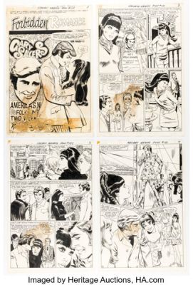 Tony Abruzzo Secret Hearts #137 Complete 8-Page Story Original Art (DC, 1969). (Total: 8 Original Art)
