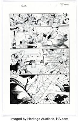 Ryan Ottley and Cliff Rathburn Skybound X #4 "Rick Grimes 2000" Story Page 3 Original Art (Image, 2021). | Heritage