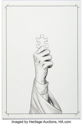 John Cassaday Planetary Unused Cover Element Illustration Original Art (c. 2000s). | Heritage
