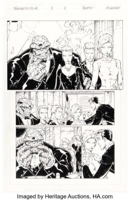 Brett Booth and Tom McWeeney Fantastic Four #8 Story Page 11 Original Art (Marvel, 1997).