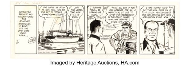 Frank Borth Ken Stuart Daily Comic Strip Original Art dated 7-27-48 (Frank Jay Markey Syndicate,1948) | Heritage