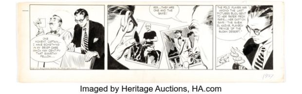 Alex Raymond Rip Kirby Daily Comic Strip Original Art dated 10-12-51 (King Features Syndicate, 1951). | Heritage