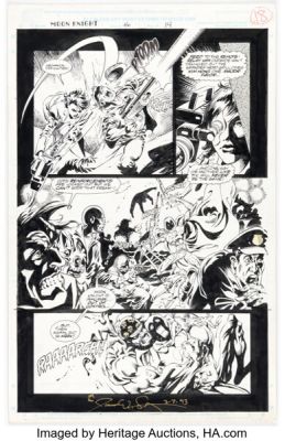 James Fry and Chris Ivy Marc Spector: Moon Knight #46 Story Page 14 Original Art (Marvel, 1993).