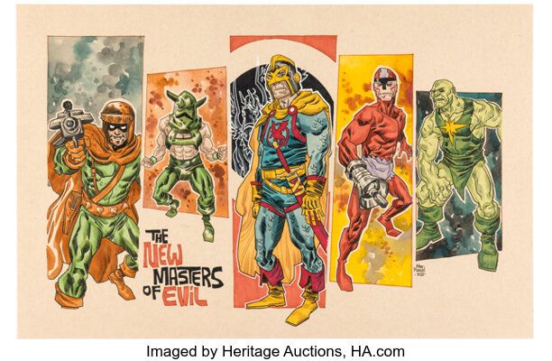 Alex Riegel - The New Masters of Evil Illustration Original Art (2020). | Heritage