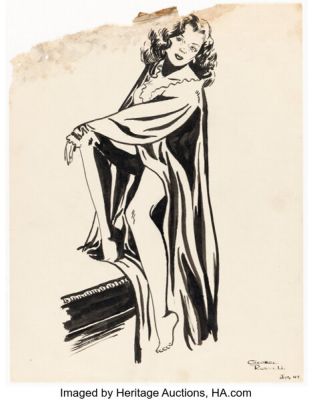 George Russell - Woman in Illustration Original Art (1947). | Heritage