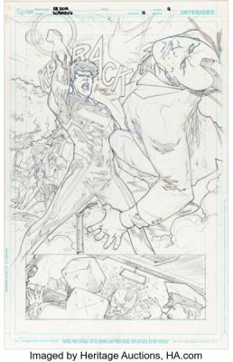 R. B. Silva and Rob Lean Superboy #13 Story Page 13 Original Art (DC, 2012).