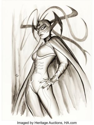 Adi Granov - Hela Illustration Original Art (undated). | Heritage