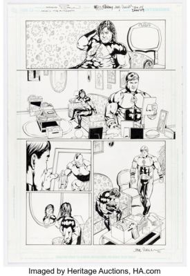 Fernando Pasarin and Jack Purcell JSA Kingdom Come Special: The Kingdom #1 Story Page 24 Original Art (DC, 2009).