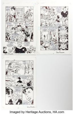 Tom Grummett and Dan Davis Superboy #65 Story Pages 18-20 Original Art Group of 3 (DC, 1999). (Total: 3 Original Art)