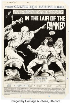 Val Mayerik Conan the Barbarian #139 Splash Page 1 Original Art (Marvel, 1982). | Heritage