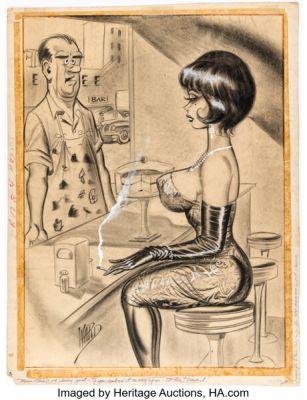 Bill Ward Humorama January 1963 Single Panel Gag Cartoon Illustration Original Art (Humorama, 1963). | Heritage