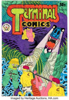 Michael McMillan Terminal Comics Cover Color Preliminary Original Art (Apex Novelties, 1971). | Heritage