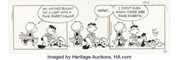 Bud Blake Tiger Daily Comic Strip Original Art, dated 1-22-73 (King Features Syndicate, 1973). | Heritage