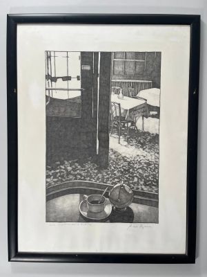 Miles Hyman (Né En 1962) | "Café - Quartier de la Bastille" | misc / divers