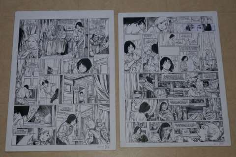 Michel, Guy - 2x Planche originale - Le Sang du Dragon T4 - L’Enchanteur Iweret - (2009) | Catawiki