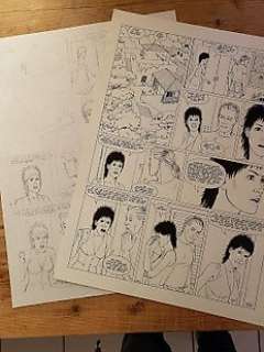 Aldébaran T4 - Planche originale (p.11) et crayonné - Le groupe  - (1996) | Catawiki