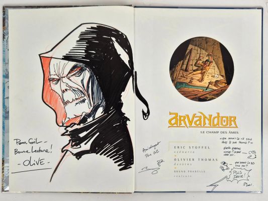 THOMAS Olivier Arvandor Dédicace... - Lot 490 - THOMAS Olivier Arvandor Dédicace sur l‘album le champ...