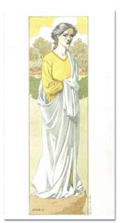 Juillard, André | ARIANE LA DAME DU LAC. Mine de plomb et lavis de couleurs | Coutau Bégarie