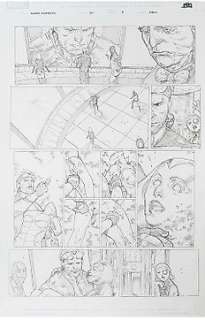 Mighty Avengers - Mighty Avengers page 8 n°35 par Khoi Pham et - Original illustration - (2007)