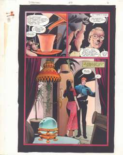 John Kalisz, Steve Yeowell, Wade Von Grawbadger - Starman #47 P.6 Color Guide Art - Palm Reading Splash - 1998