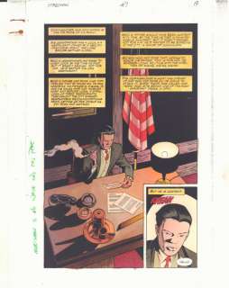 John Kalisz, Steve Yeowell, Wade Von Grawbadger - Starman #47 P.19 Color Guide Art - Commissioner Woo Splash - 1998