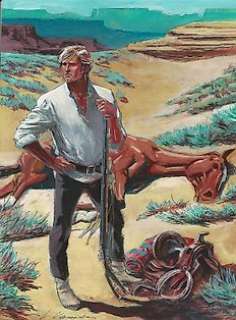 Ken Parker - Luca Vannini - illustrazione originale "Addio, amico" - Loose page | Catawiki