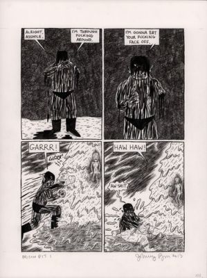 7 Stunning and Rare Johnny Ryan Prison Pit original pages including Splash | eBay US