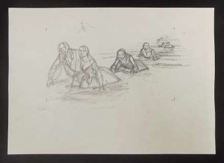 PELLERIN 1999 Crayonné à la mine de plomb : l’Epervier. T4 Pl45… | Laval Enchères