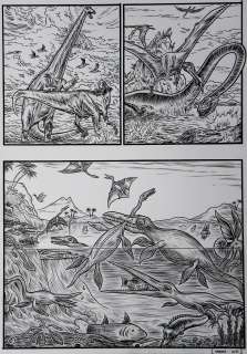 Jens harder - Alpha – « Dinosaures » – Planche originale