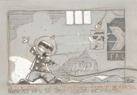 Il Manuale del Tamarro - Massimiliano Frezzato - illustrazione originale "Allenati per X-Factor" - Loose page - (2019) | Catawiki