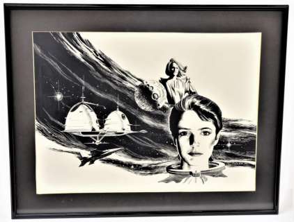 Vincent De Fate Sci Fi Cover Art Ink Drawing | Forsythe’s Auctions