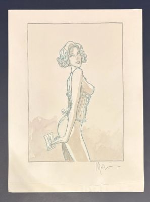 MALFIN Nicolas Golden... - Lot 372 - MALFIN Nicolas Golden City Illustration représentant...