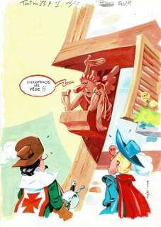 Mazel - Couverture originale couleur - Journal Tintin - Fleurdelys et Patatrac | Catawiki