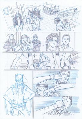 Chris Wildgoose | Batgirl Issue 19 Page 2 | Geoff M Art Sales