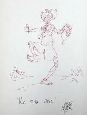 Augustin Virginie Alim... | Lot 31 - AUGUSTIN Virginie Alim le Tanneur Très fine dédicace... | Vermot et Associés