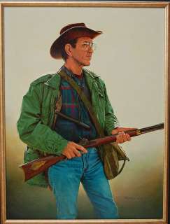 Fred Fields - totin‘ ole palooshaw, oil painting on canvas (large) 1999