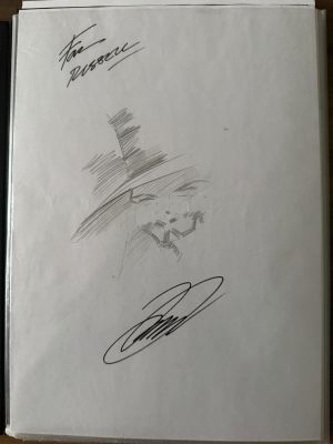 ’V’ from V For Vendetta Pencil Sketch by David Lloyd | Raremarq (Buy It Now)