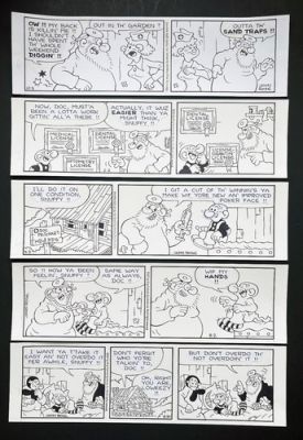 Snuffy Smith - Original Comic Strip Art - 5 Comics - Doc Pritchart | eBay US (Buy It Now)