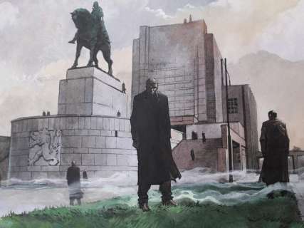 Sorel, Guillaume - Illustrazione per la guida Lonely Planet - "Praga: KarlÃ­n-Zizkov" - Firmata - Loose page - (2010) | Catawiki